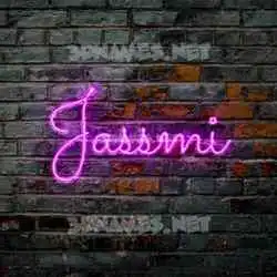 jassmi in Pink Neon style - 3D name wallpaper