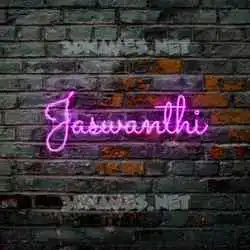 jaswanthi in Pink Neon style - 3D name wallpaper