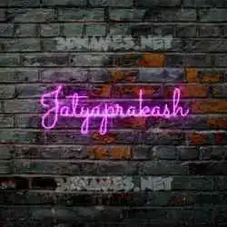 jatyaprakash in Pink Neon style - 3D name wallpaper