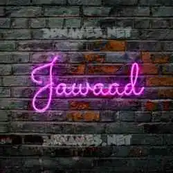 jawaad in Pink Neon style - 3D name wallpaper