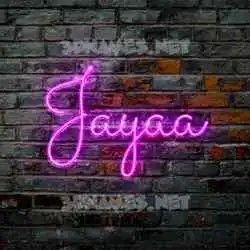 jayaa in Pink Neon style - 3D name wallpaper