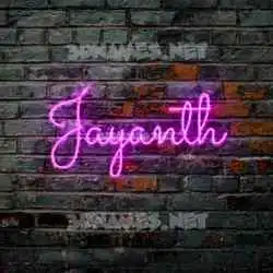 jayanth in Pink Neon style - 3D name wallpaper