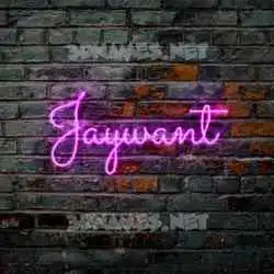 jaywant in Pink Neon style - 3D name wallpaper