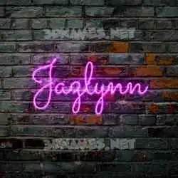 jazlynn in Pink Neon style - 3D name wallpaper