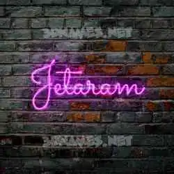 jetaram in Pink Neon style - 3D name wallpaper