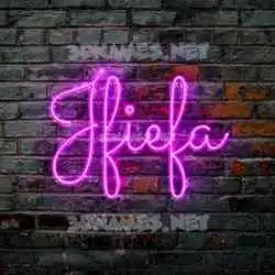 jfiefa in Pink Neon style - 3D name wallpaper