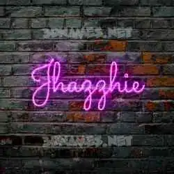 jhazzhie in Pink Neon style - 3D name wallpaper