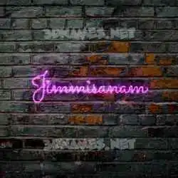 jimmisanam in Pink Neon style - 3D name wallpaper