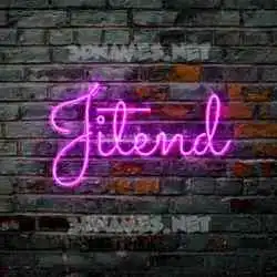 jitend in Pink Neon style - 3D name wallpaper