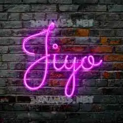 jiyo in Pink Neon style - 3D name wallpaper