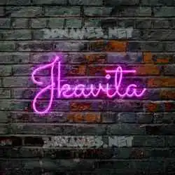 jkavita in Pink Neon style - 3D name wallpaper
