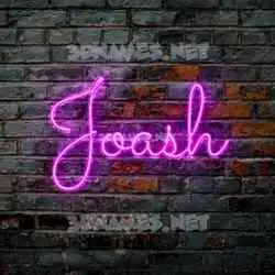 joash in Pink Neon style - 3D name wallpaper