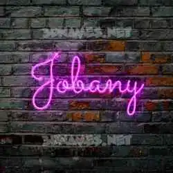 jobany in Pink Neon style - 3D name wallpaper