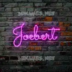 joebert in Pink Neon style - 3D name wallpaper