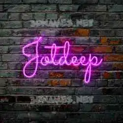 jotdeep in Pink Neon style - 3D name wallpaper
