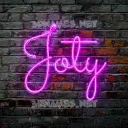 joty in Pink Neon style - 3D name wallpaper