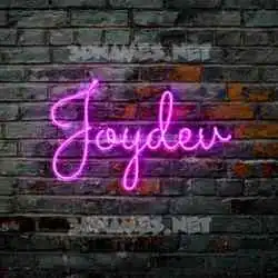 joydev in Pink Neon style - 3D name wallpaper