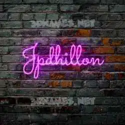 jpdhillon in Pink Neon style - 3D name wallpaper