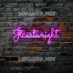 jtcartwright in Pink Neon style - 3D name wallpaper