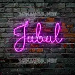 jubul in Pink Neon style - 3D name wallpaper