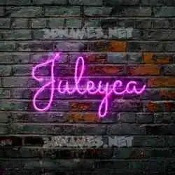 juleyca in Pink Neon style - 3D name wallpaper