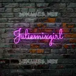 juliemixgirl in Pink Neon style - 3D name wallpaper