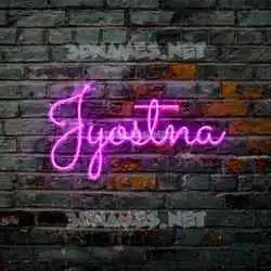 jyostna in Pink Neon style - 3D name wallpaper