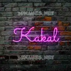 kakal in Pink Neon style - 3D name wallpaper