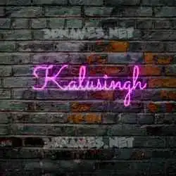 kalusingh in Pink Neon style - 3D name wallpaper