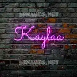 kaylaa in Pink Neon style - 3D name wallpaper