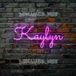 kaylyn in Pink Neon style - 3D name wallpaper
