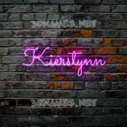 kierstynn in Pink Neon style - 3D name wallpaper