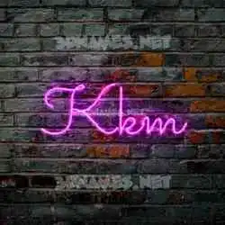 kkm in Pink Neon style - 3D name wallpaper