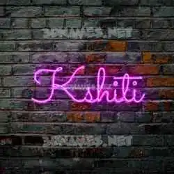 kshiti in Pink Neon style - 3D name wallpaper