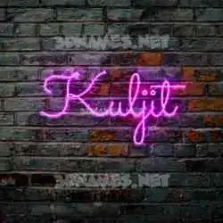 kuljit in Pink Neon style - 3D name wallpaper
