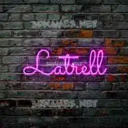 latrell in Pink Neon style - 3D name wallpaper