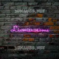 liamisawsome in Pink Neon style - 3D name wallpaper