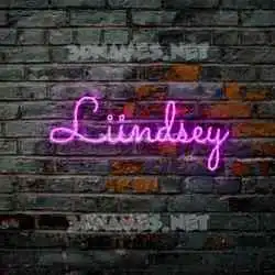 liindsey in Pink Neon style - 3D name wallpaper