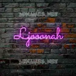 ljooonah in Pink Neon style - 3D name wallpaper