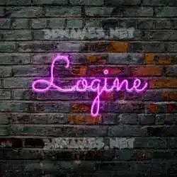 logine in Pink Neon style - 3D name wallpaper