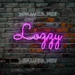 lozzy in Pink Neon style - 3D name wallpaper
