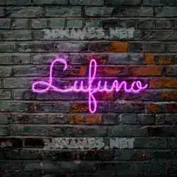 lufuno in Pink Neon style - 3D name wallpaper