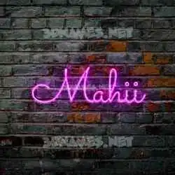 mahii in Pink Neon style - 3D name wallpaper