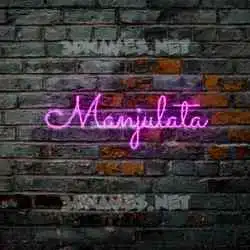 manjulata in Pink Neon style - 3D name wallpaper