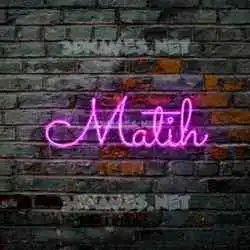 matih in Pink Neon style - 3D name wallpaper