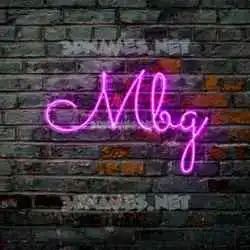 mbg in Pink Neon style - 3D name wallpaper