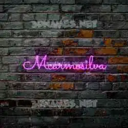 mcarmosilva in Pink Neon style - 3D name wallpaper