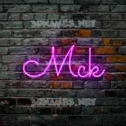 mck in Pink Neon style - 3D name wallpaper