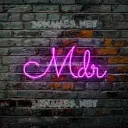 mdr in Pink Neon style - 3D name wallpaper
