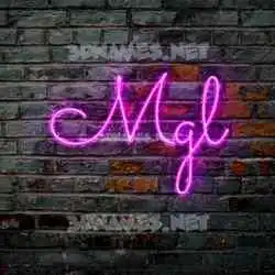 mgl in Pink Neon style - 3D name wallpaper